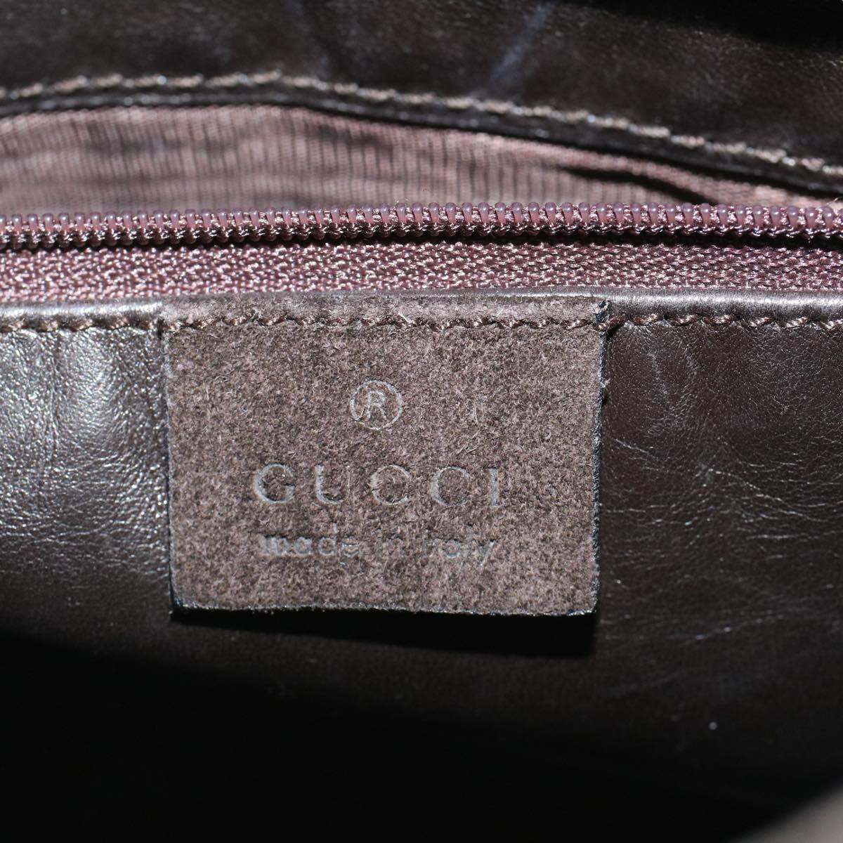 GUCCI Shoulder Bag Suede Brown 091 3167 001998 58812