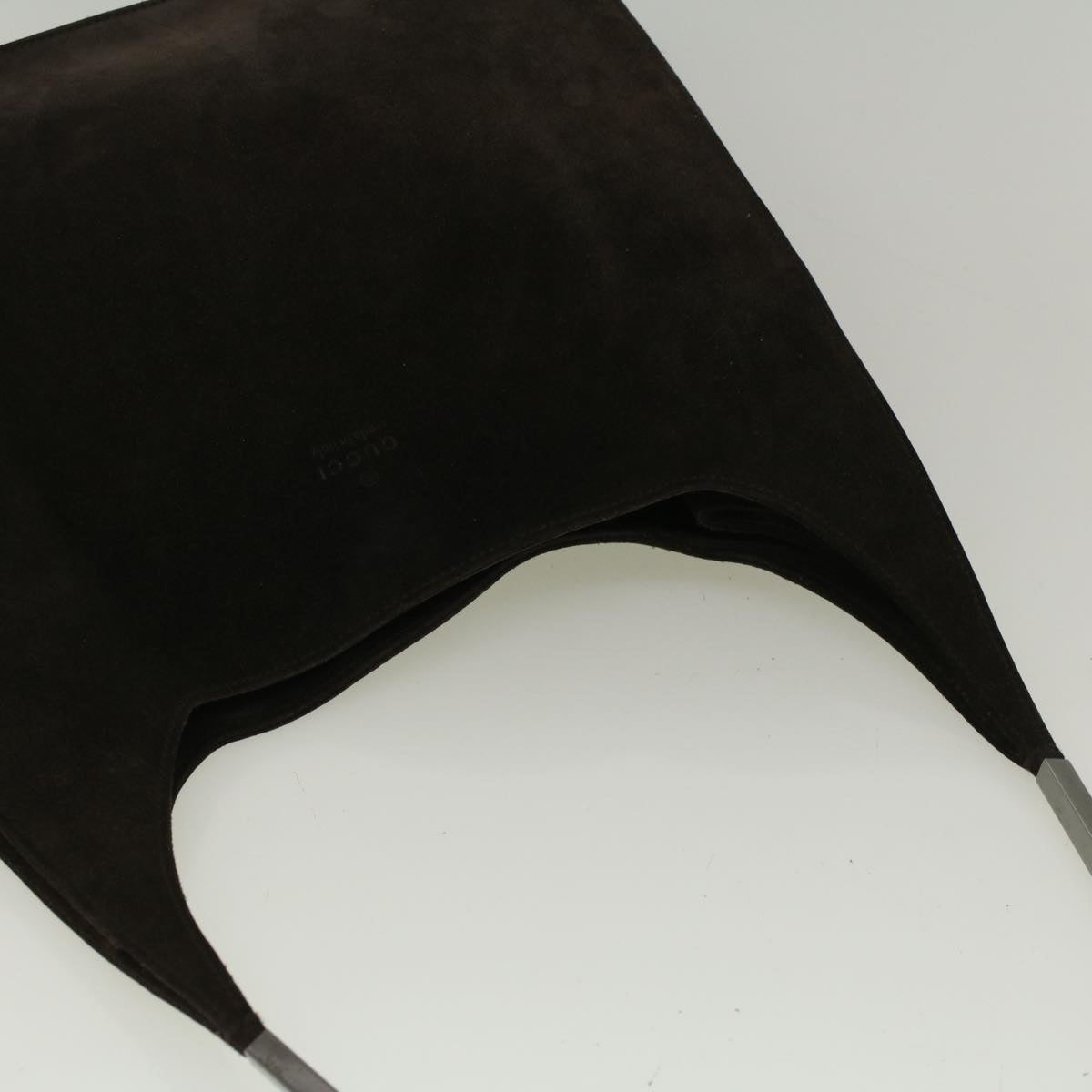 GUCCI Shoulder Bag Suede Brown 091 3167 001998 58812