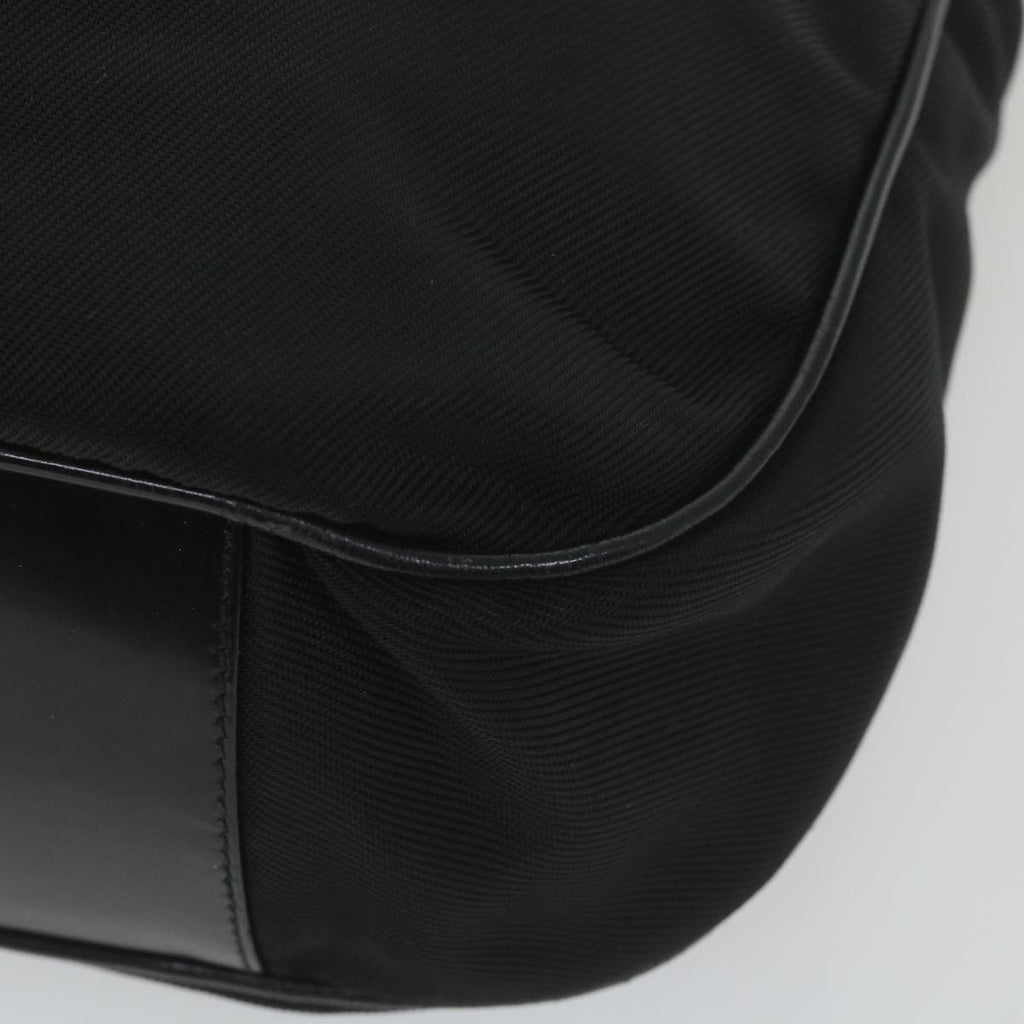GUCCI Bamboo Shoulder Bag Nylon 2way Black 001 1998 1577 5 58813
