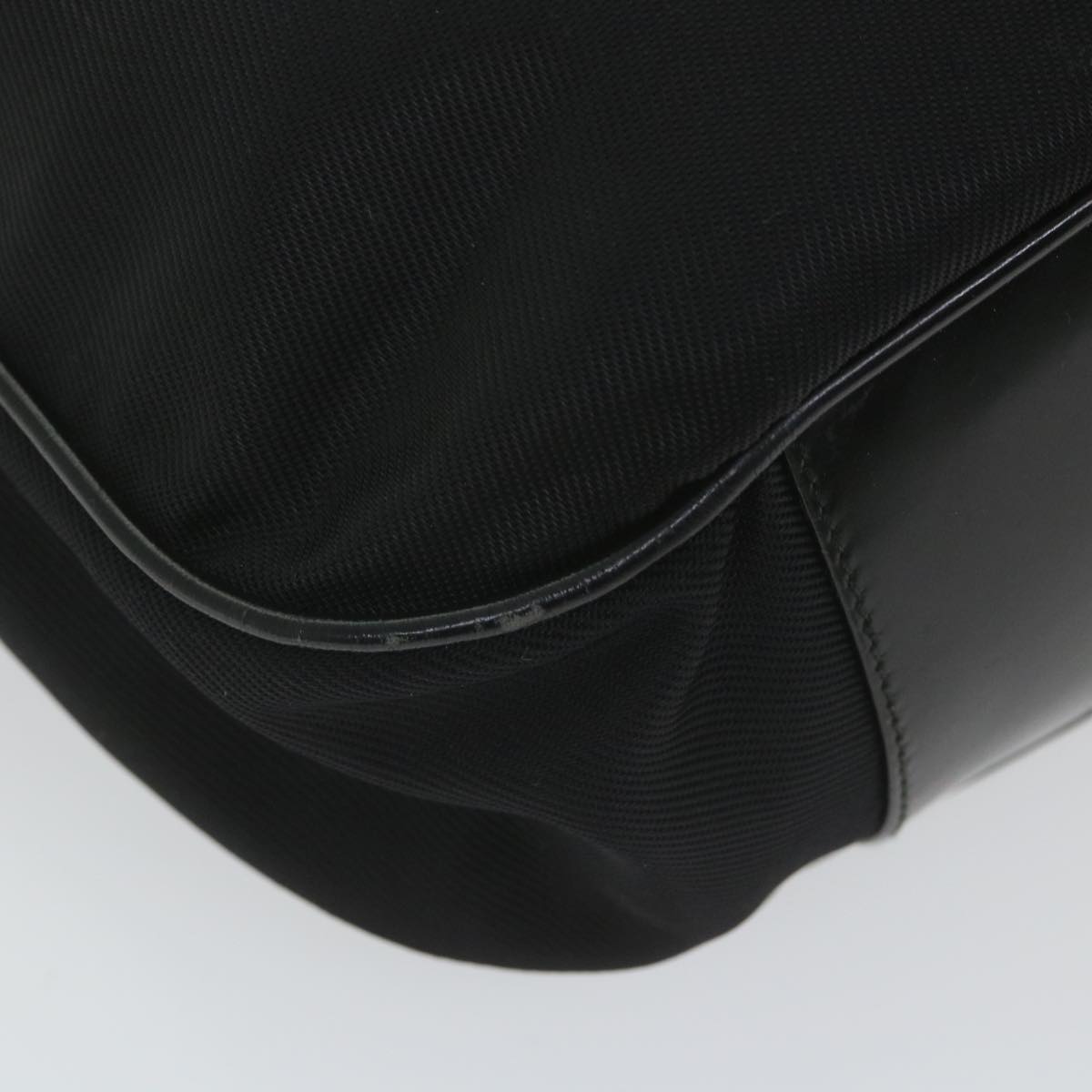 GUCCI Bamboo Shoulder Bag Nylon 2way Black 001 1998 1577 5 58813