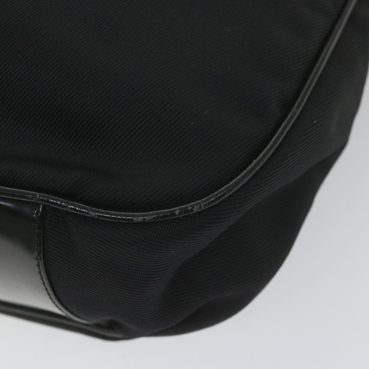 GUCCI Bamboo Shoulder Bag Nylon 2way Black 001 1998 1577 5 58813