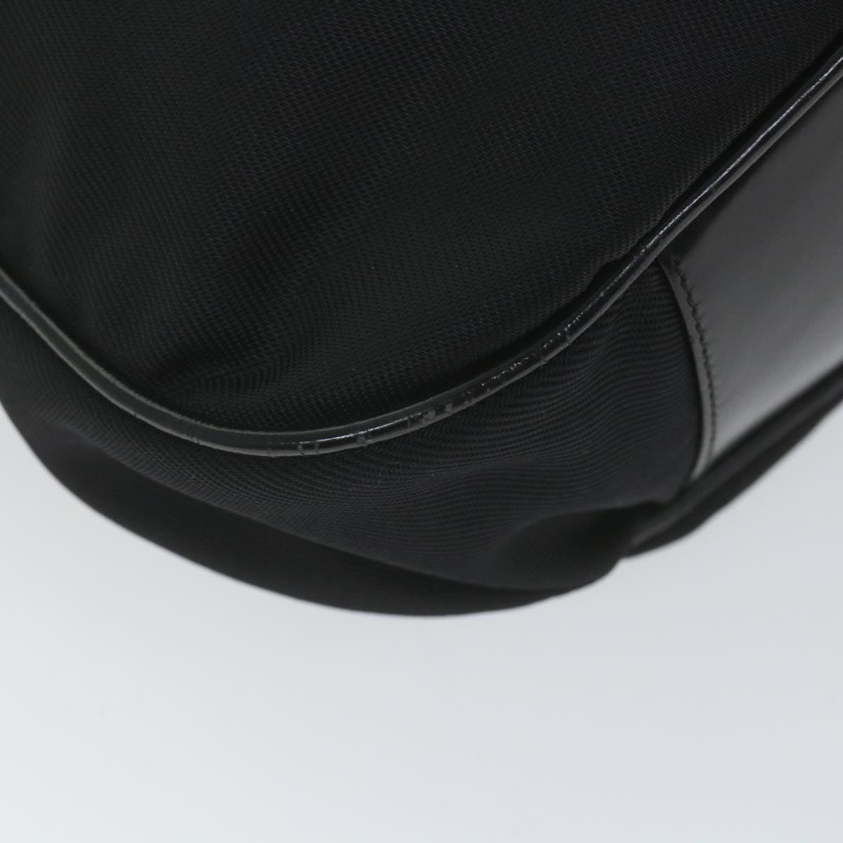 GUCCI Bamboo Shoulder Bag Nylon 2way Black 001 1998 1577 5 58813