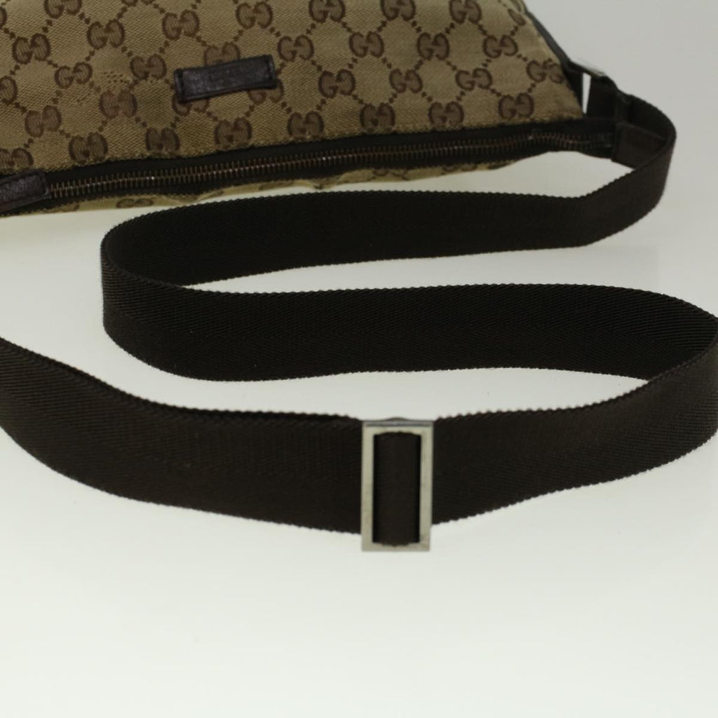 GUCCI GG Canvas Shoulder Bag Beige 114273 58917