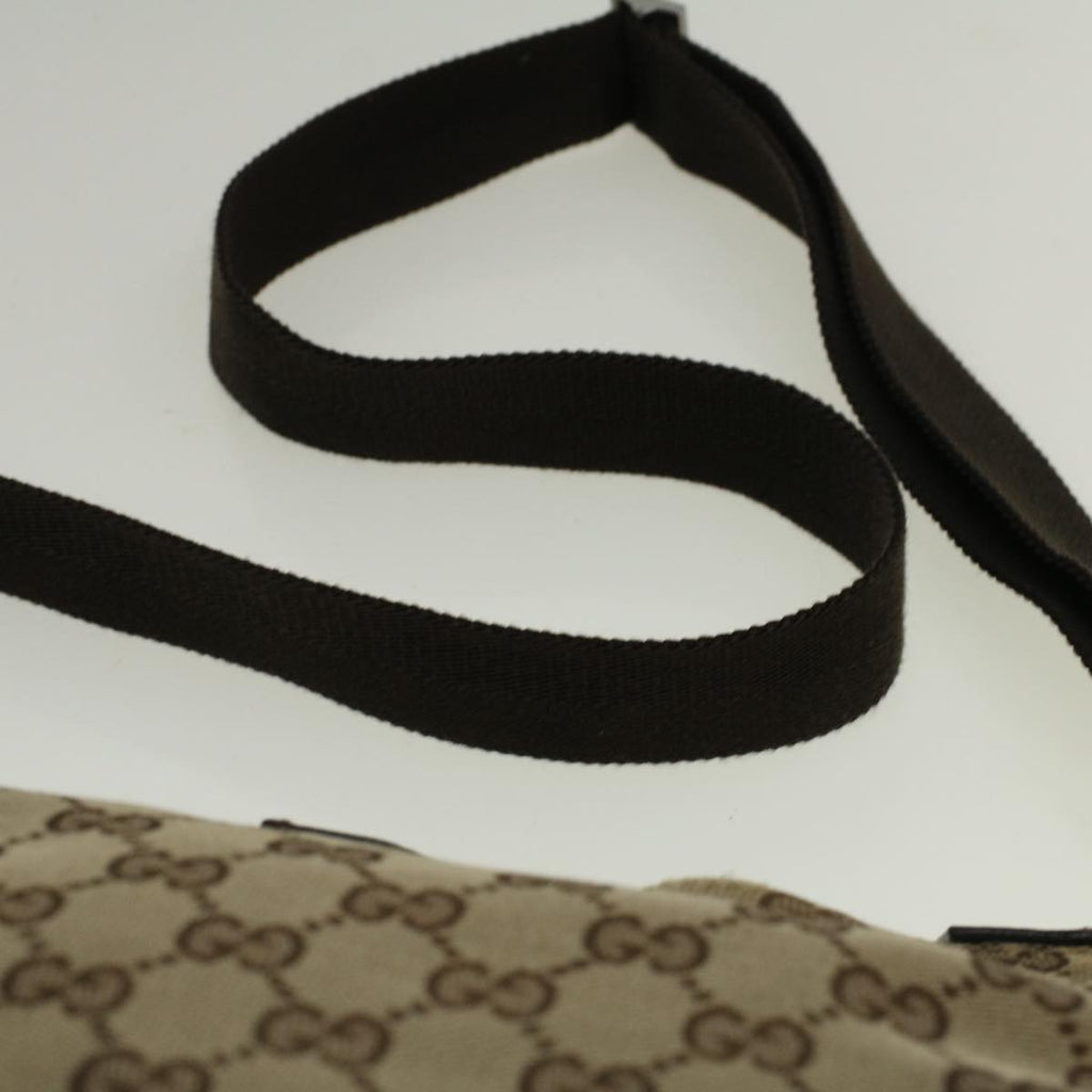GUCCI GG Canvas Shoulder Bag Beige 114273 58917