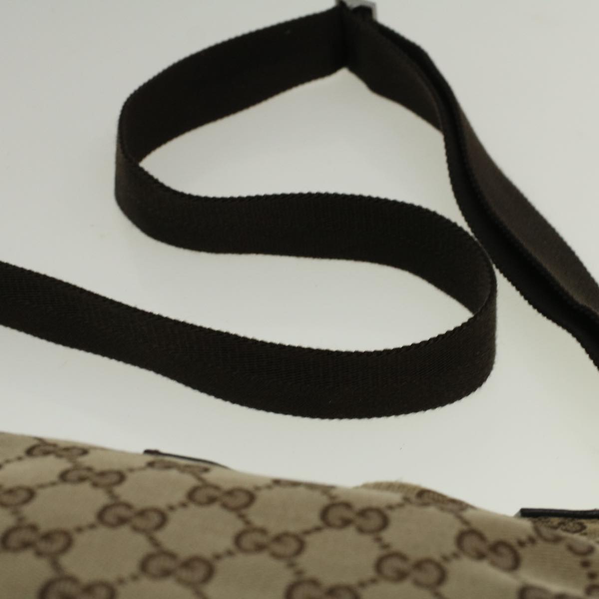 GUCCI GG Canvas Shoulder Bag Beige 114273 58917