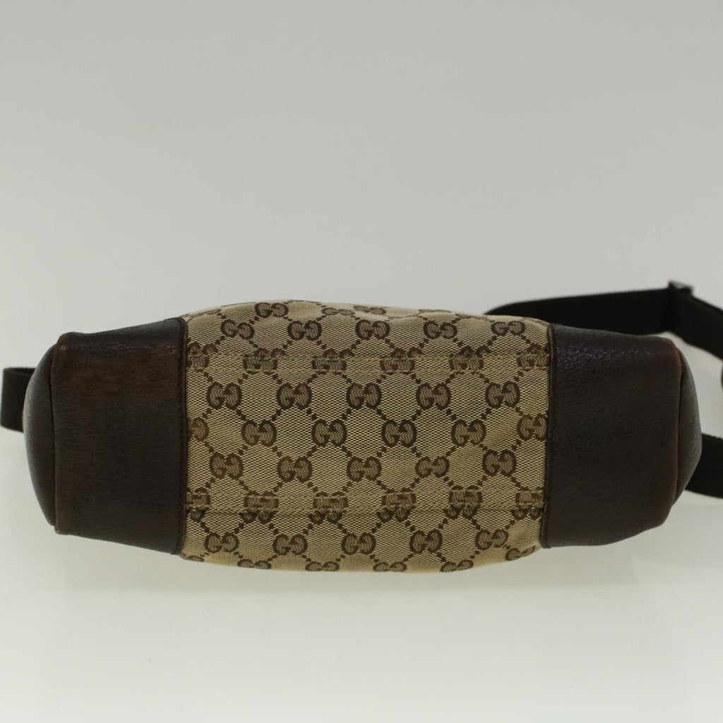 GUCCI GG Canvas Shoulder Bag Beige 114273 58917