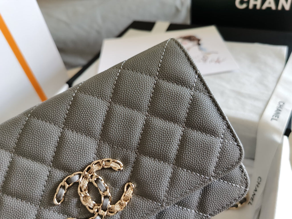 CHLMini GlamIap Bag Grey For Women 7.2in/18.5cm
