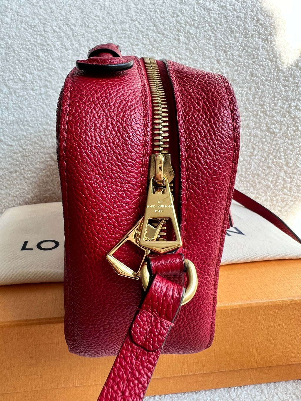 Louis Vuitton Saintonge Red Empreinte (RRP £1520)