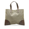 Brown Prada Canvas Tote Bag