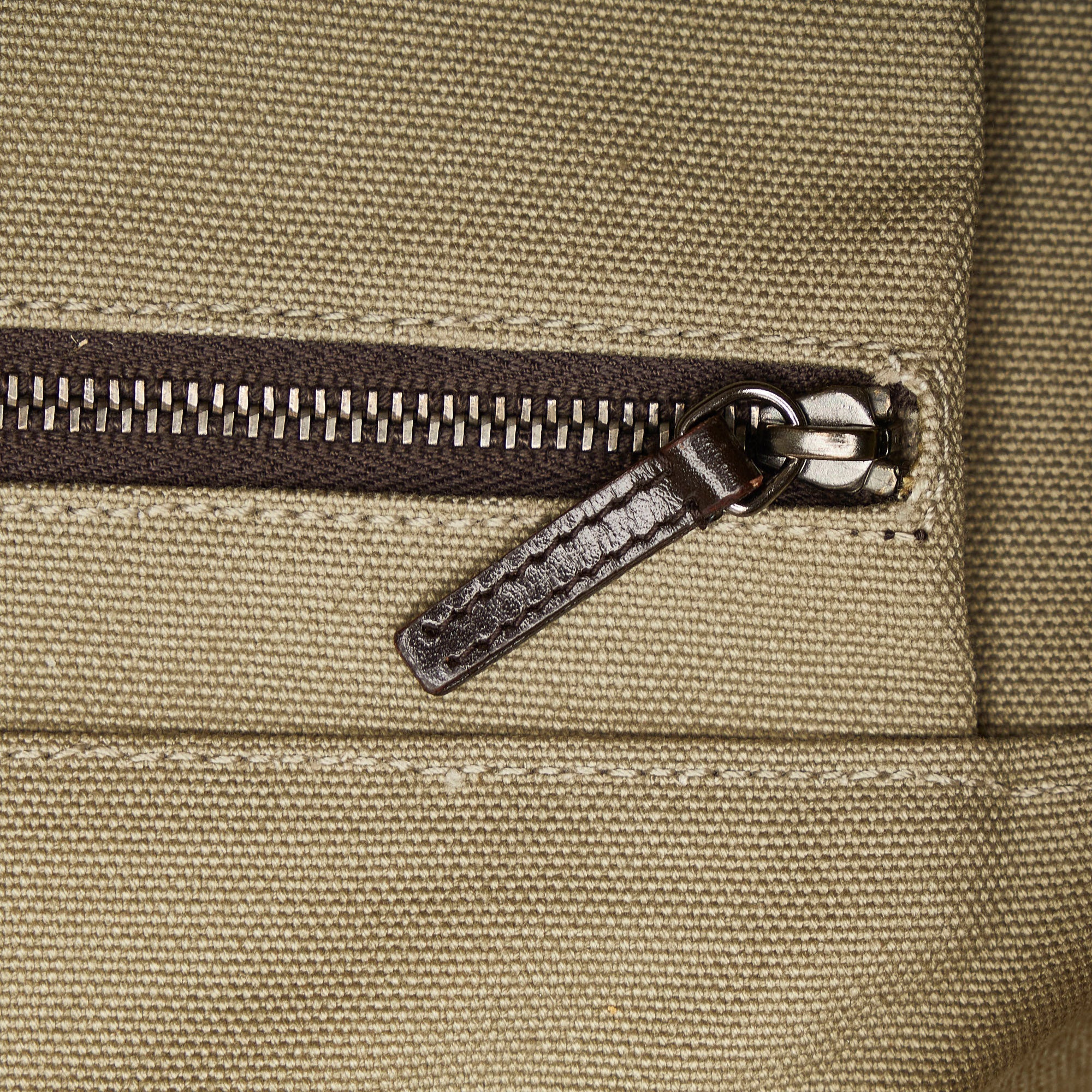 Brown Prada Canvas Tote Bag