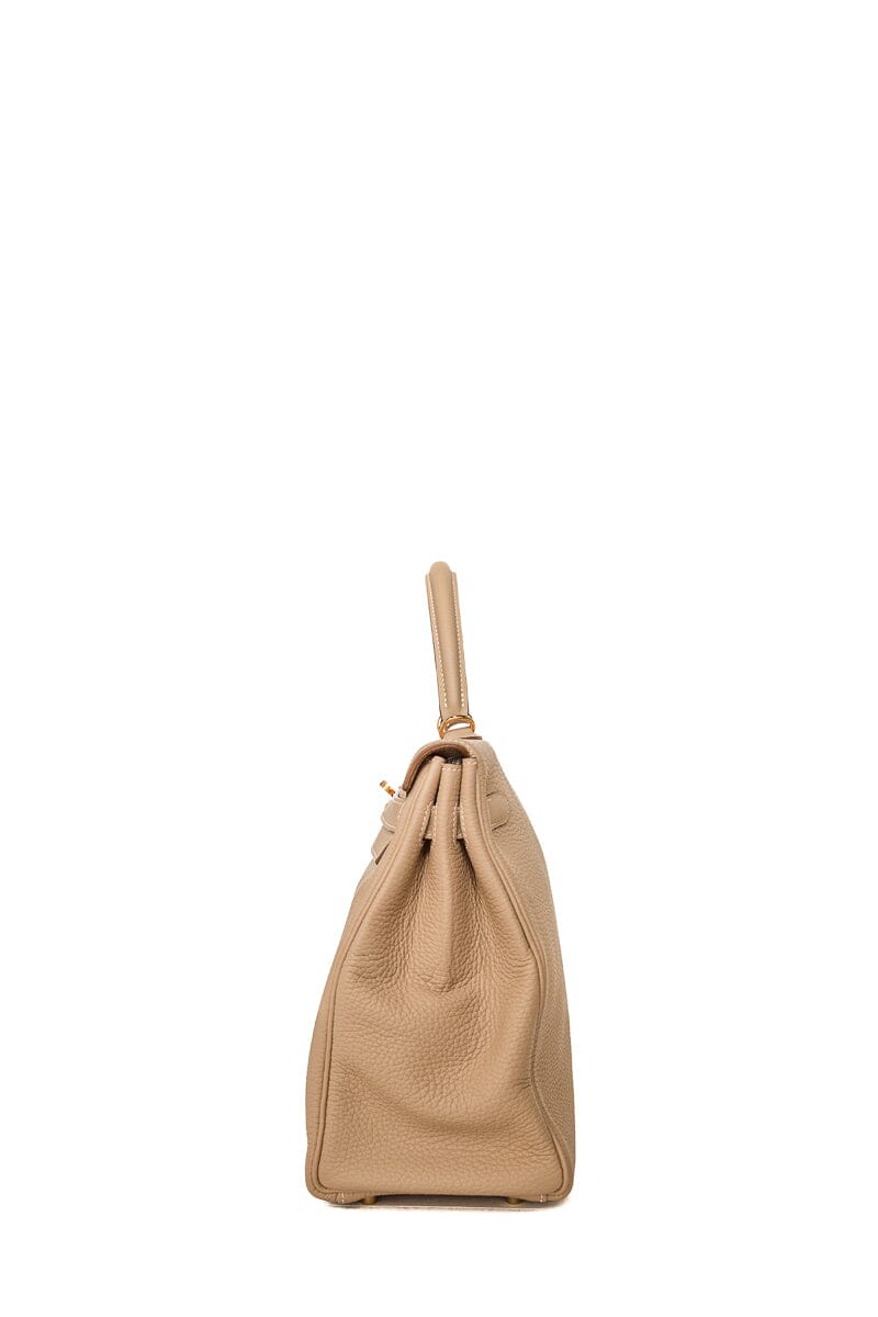 HermÃƒÆ’Ã‚Â¨s Argile Grain Kelly 35  Togo GHW  Handbag