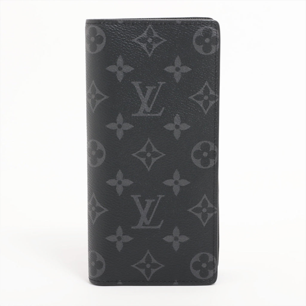 Louis Vuitton Monogram Portefolio Brother M61697 Black Wallet
