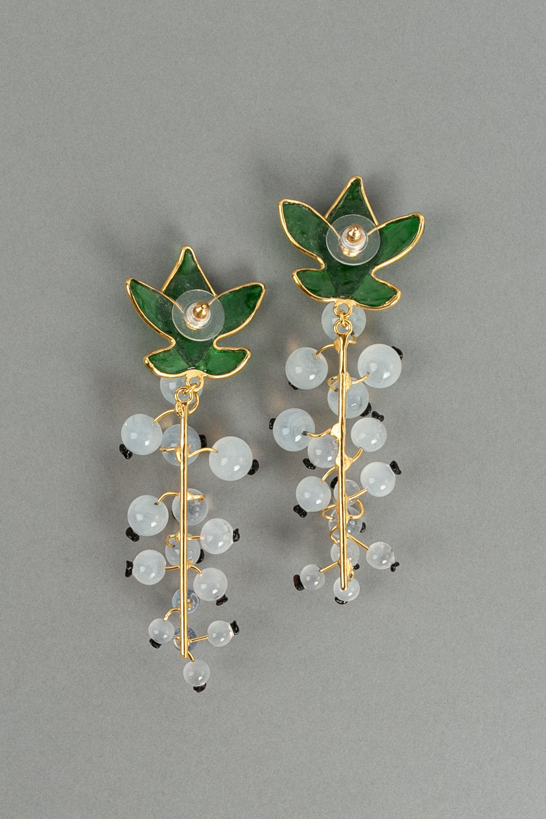 Boucles d'oreilles en pÃƒÆ’Ã‚Â¢te de verre Augustine