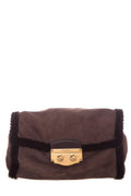 YSL Vintage Brown Shearling Handbag