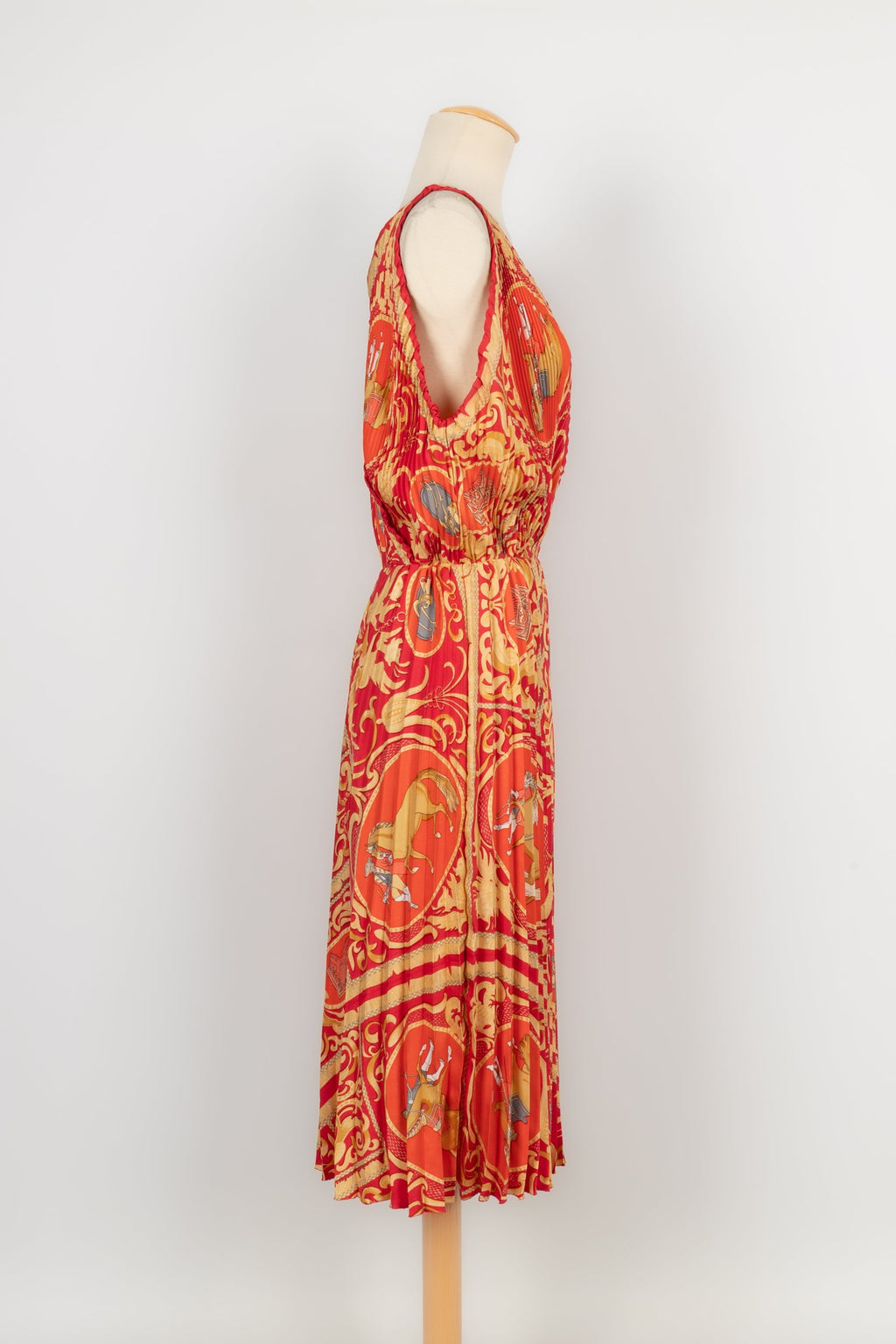Robe plissÃƒÆ’Ã‚Â©e en soie HermÃƒÆ’Ã‚Â¨s