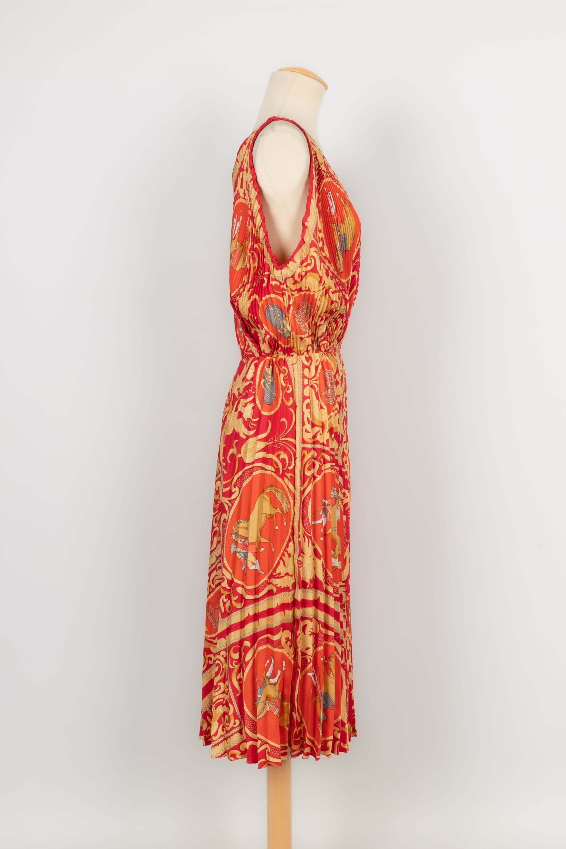 Robe plissÃƒÆ’Ã‚Â©e en soie HermÃƒÆ’Ã‚Â¨s