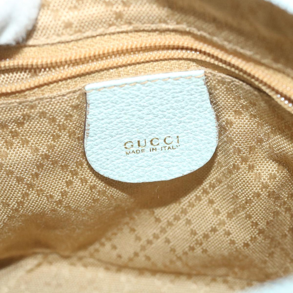 GUCCI Bamboo Hand Bag Suede 2way Light Blue 007 2865 0231 59001