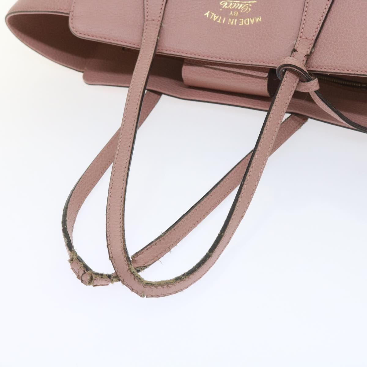 GUCCI Tote Bag Leather Pink 354408 59060