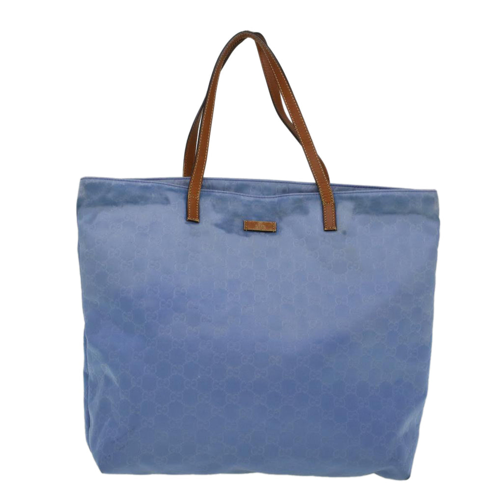 GUCCI GG Canvas Tote Bag Blue 295252 59064