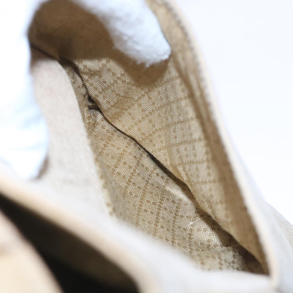 GUCCI Bamboo Shoulder Bag Suede 2way Beige 002 123 0322 59066