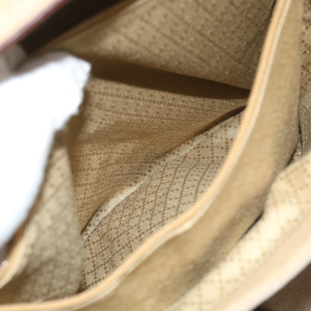 GUCCI Bamboo Shoulder Bag Suede 2way Beige 002 123 0322 59066