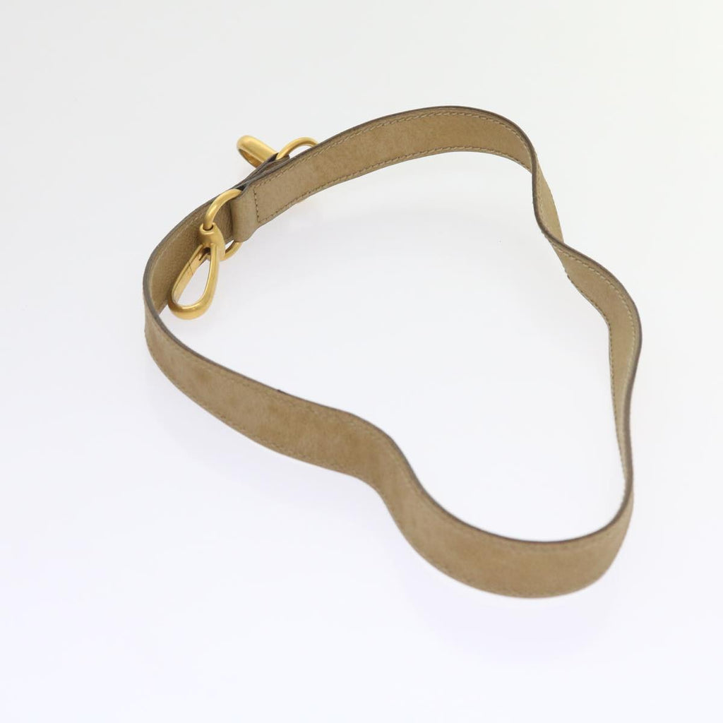 GUCCI Bamboo Shoulder Bag Suede 2way Beige 002 123 0322 59066