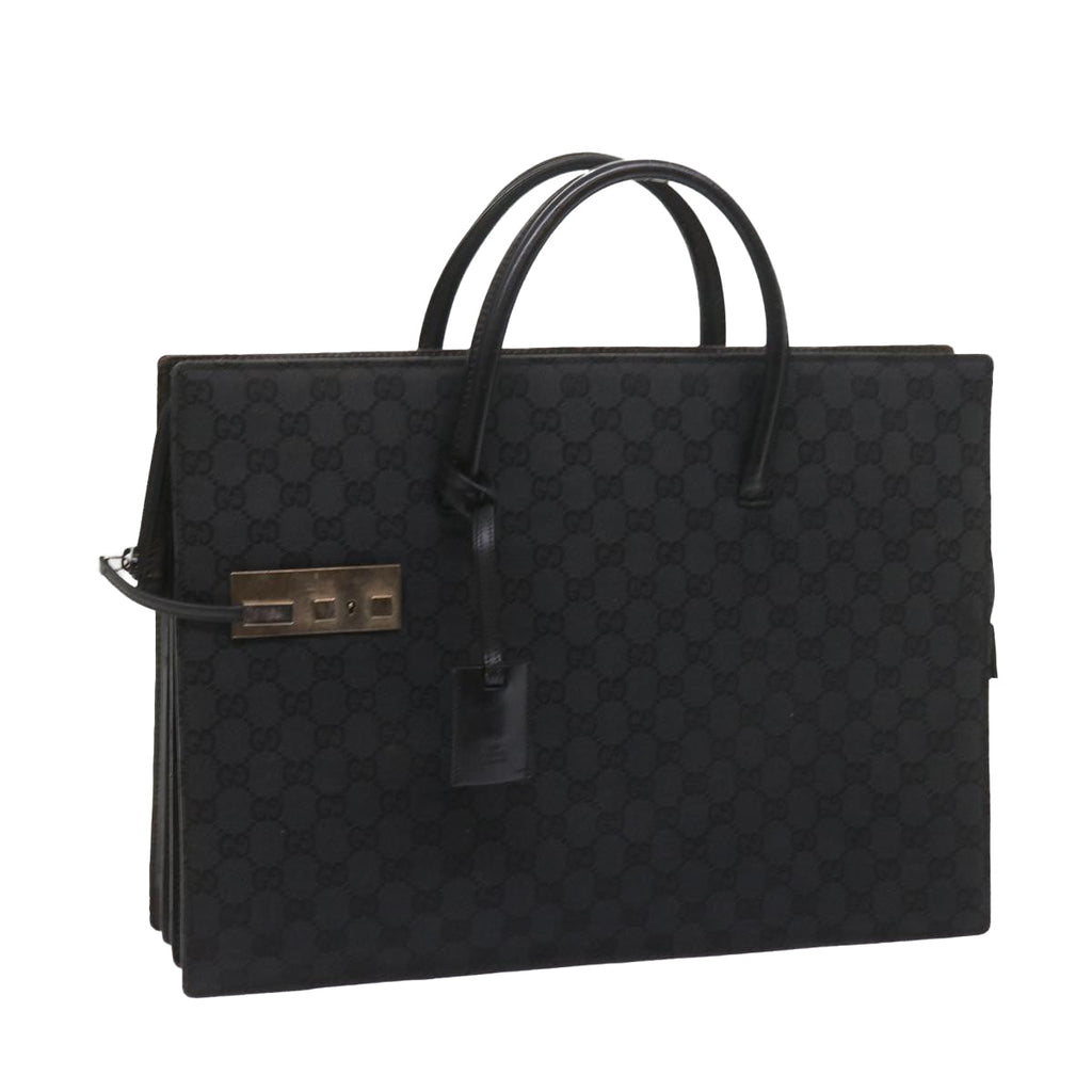 GUCCI GG Canvas Hand Bag Black 015 3708 001998 59067
