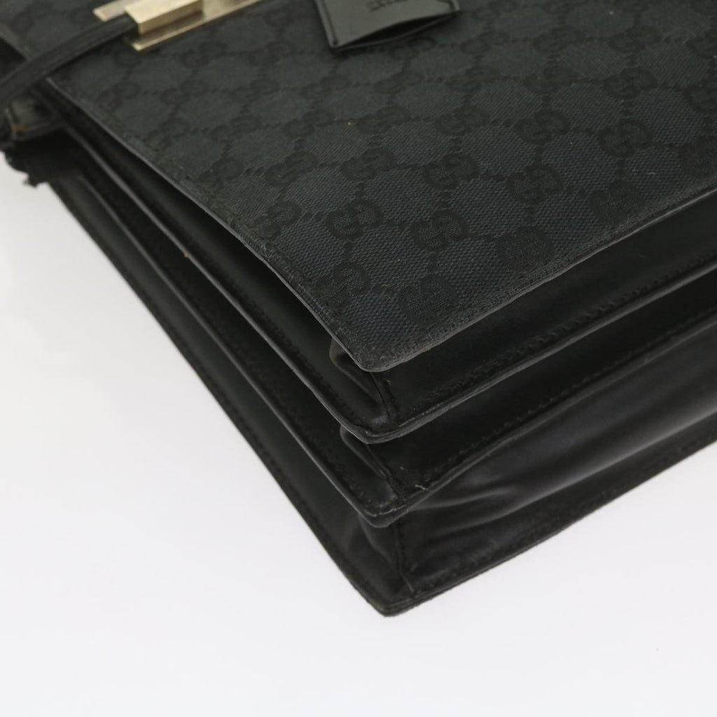 GUCCI GG Canvas Hand Bag Black 015 3708 001998 59067
