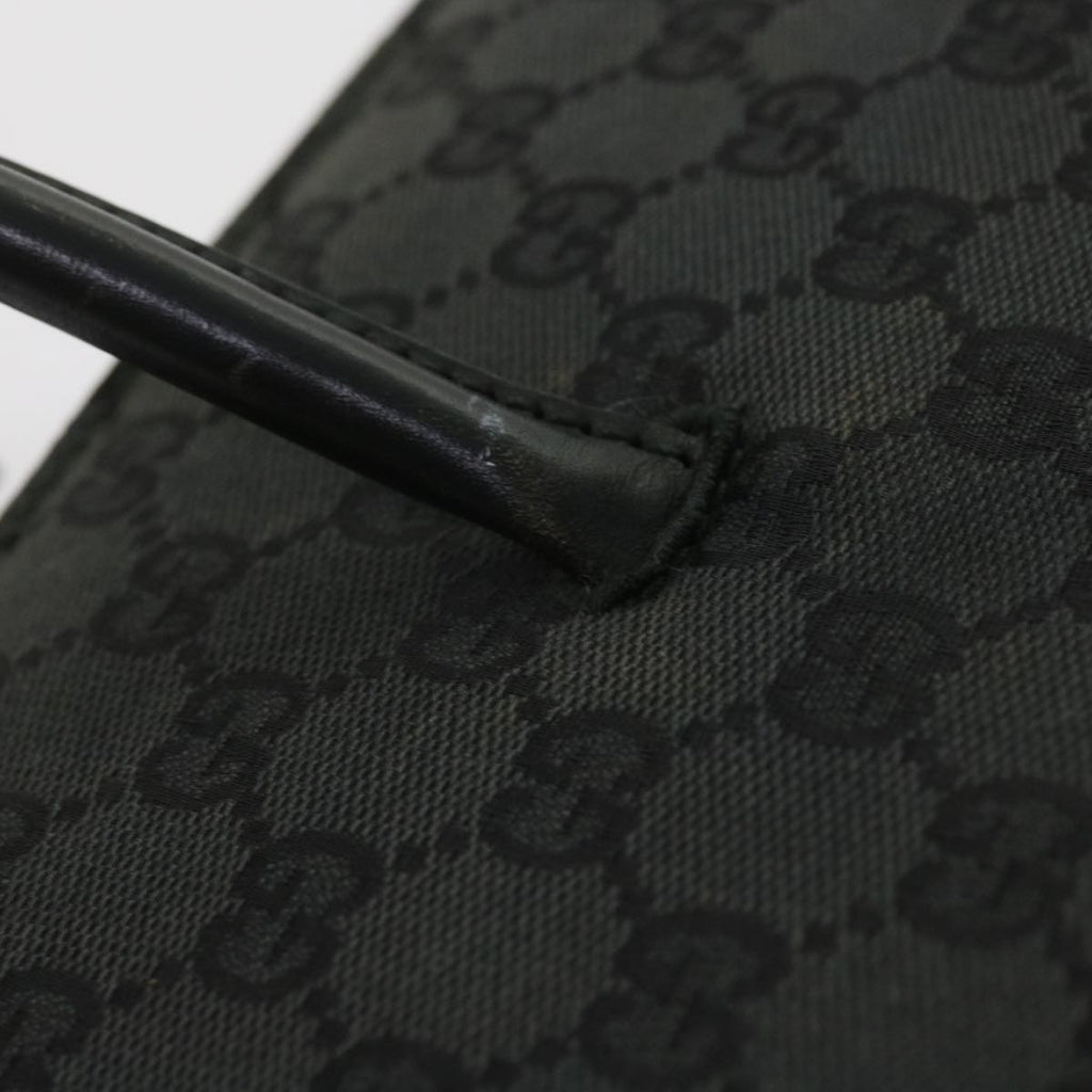 GUCCI GG Canvas Hand Bag Black 015 3708 001998 59067