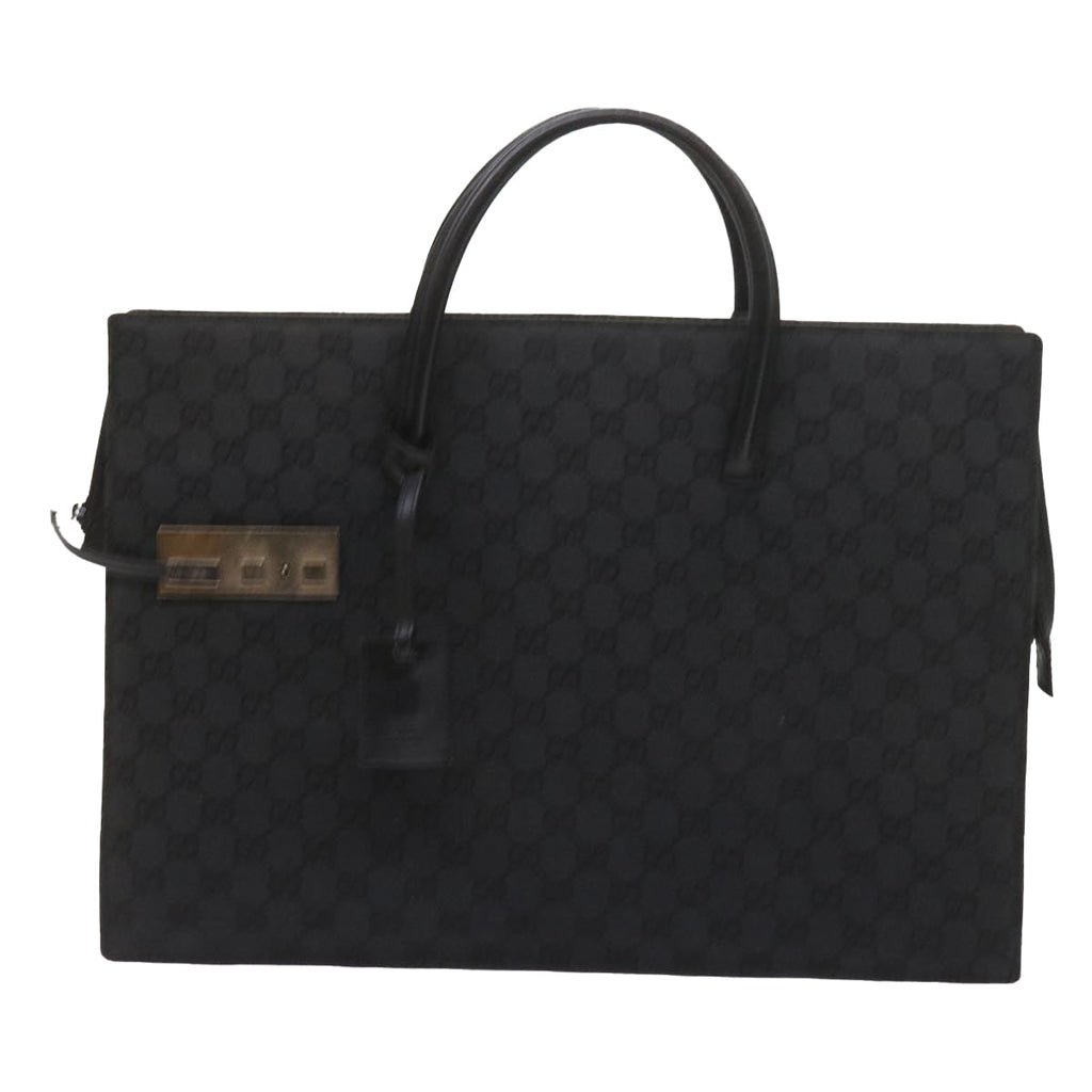 GUCCI GG Canvas Hand Bag Black 015 3708 001998 59067