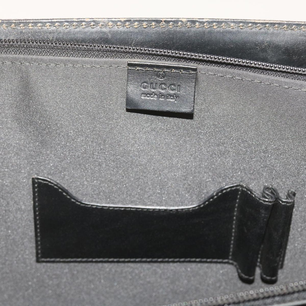 GUCCI GG Canvas Hand Bag Black 015 3708 001998 59067