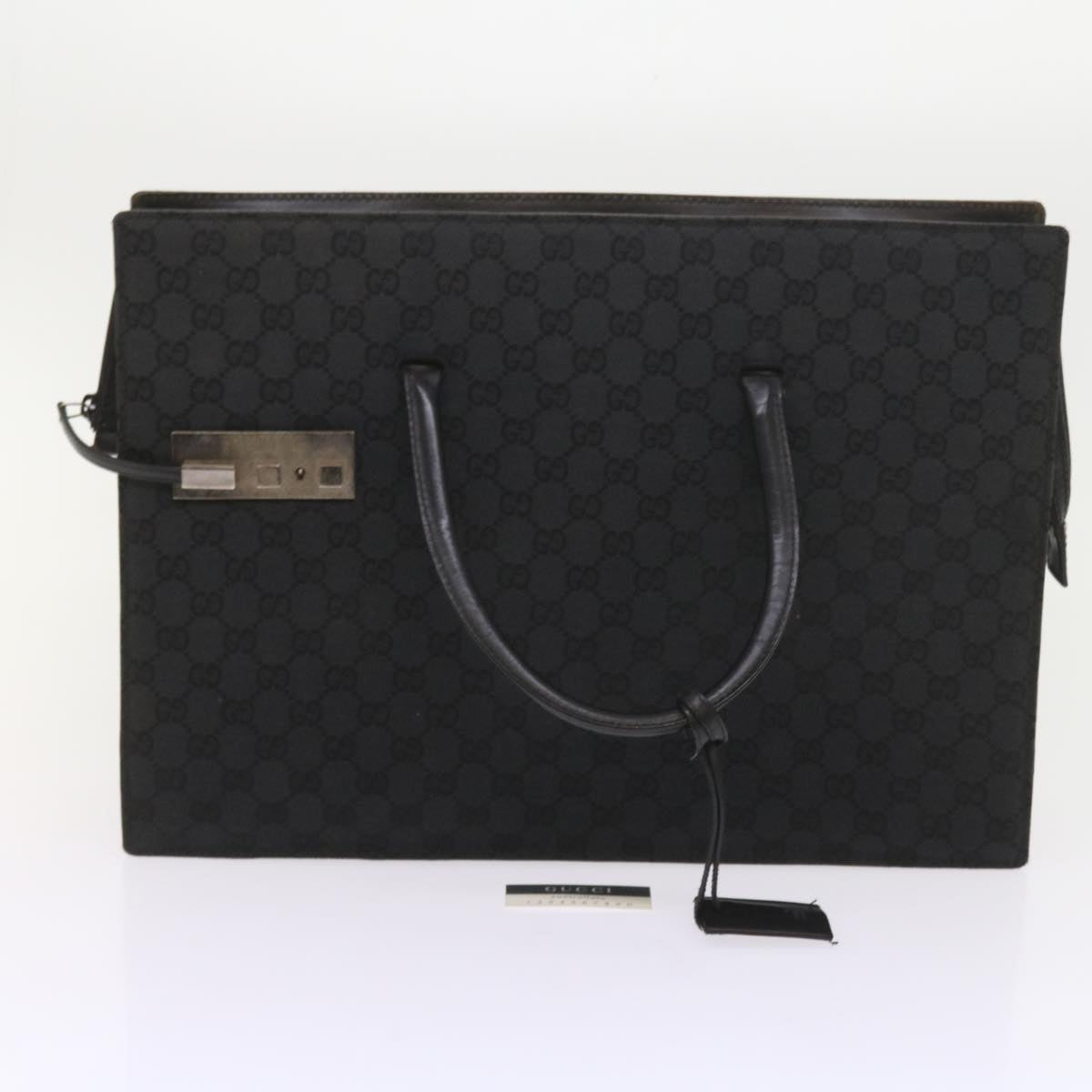 GUCCI GG Canvas Hand Bag Black 015 3708 001998 59067