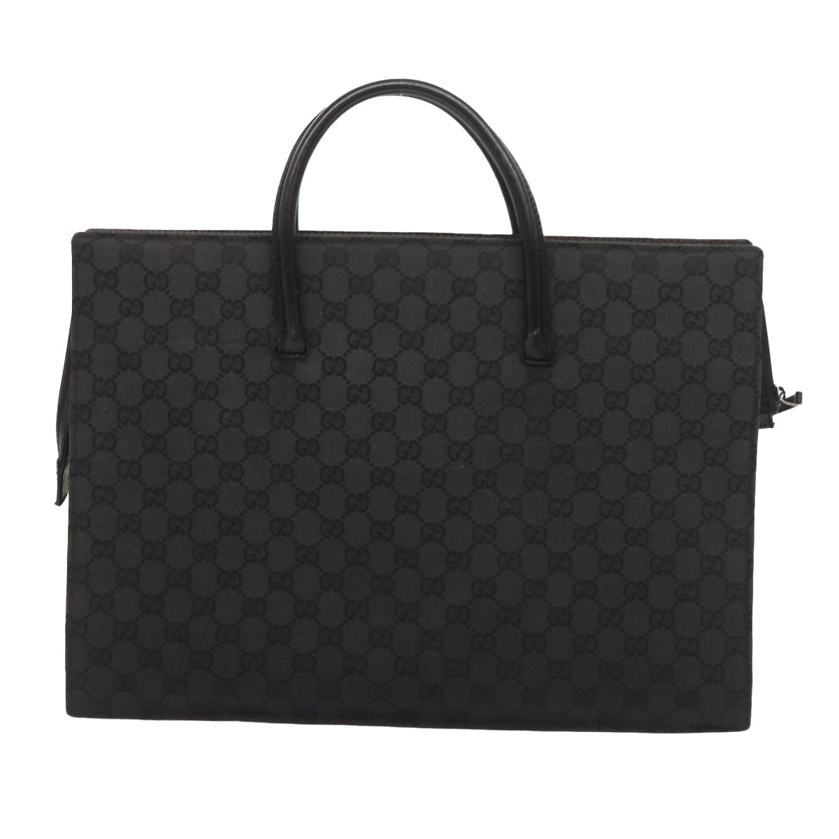 GUCCI GG Canvas Hand Bag Black 015 3708 001998 59067