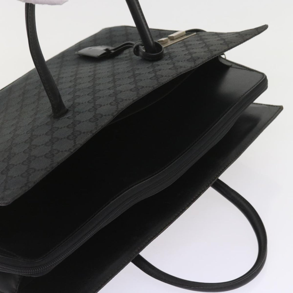 GUCCI GG Canvas Hand Bag Black 015 3708 001998 59067
