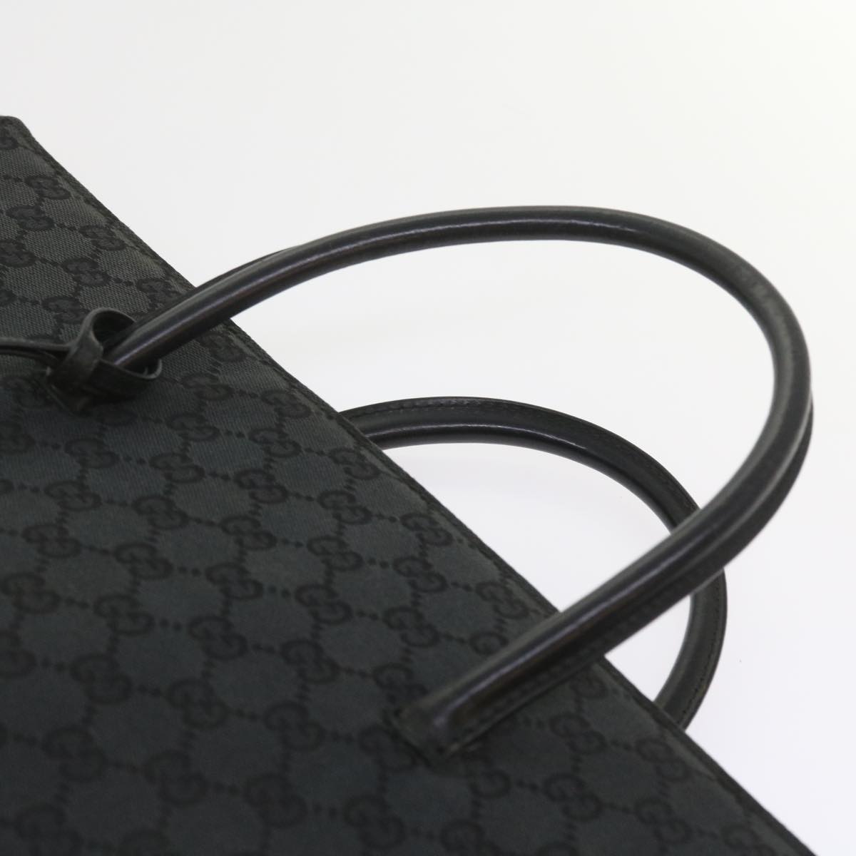 GUCCI GG Canvas Hand Bag Black 015 3708 001998 59067