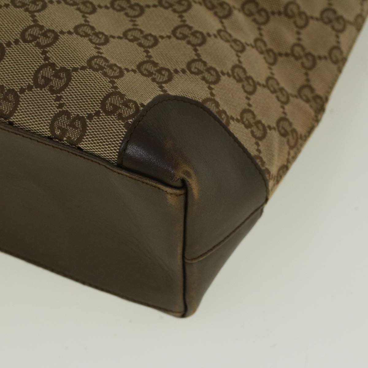 GUCCI GG Canvas Hand Bag Beige 002 1119 002113 59068