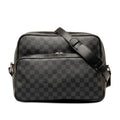 Louis Vuitton Damier Graphite Io Shoulder Bag N45252 Grey Black PVC Leather  Louis Vuitton