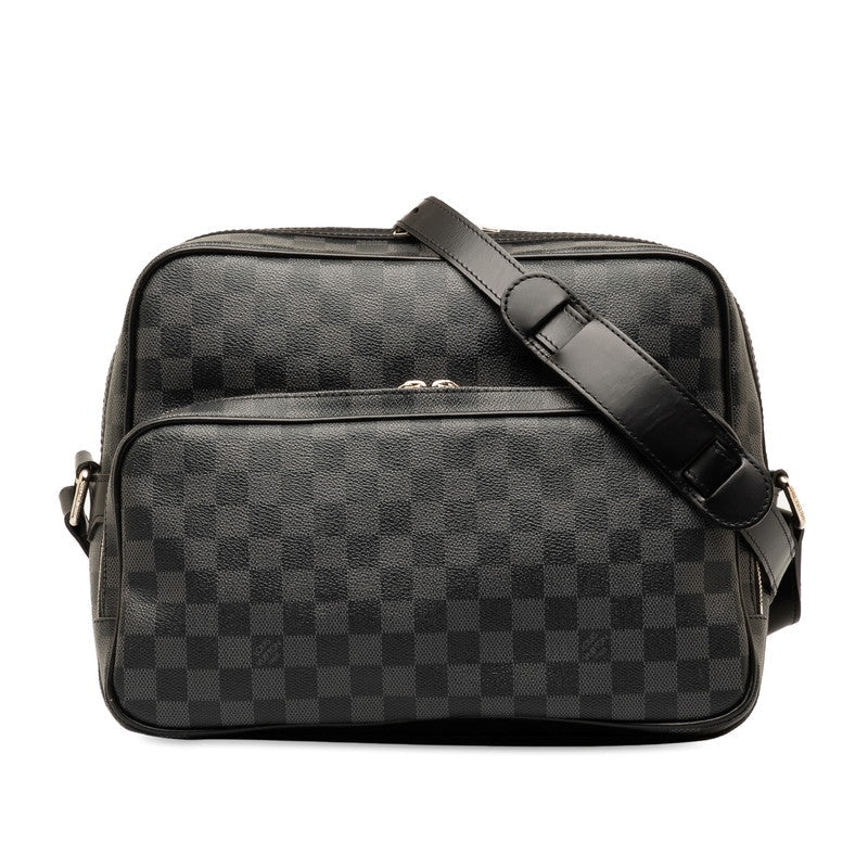 Louis Vuitton Damier Graphite Io Shoulder Bag N45252 Grey Black PVC Leather  Louis Vuitton
