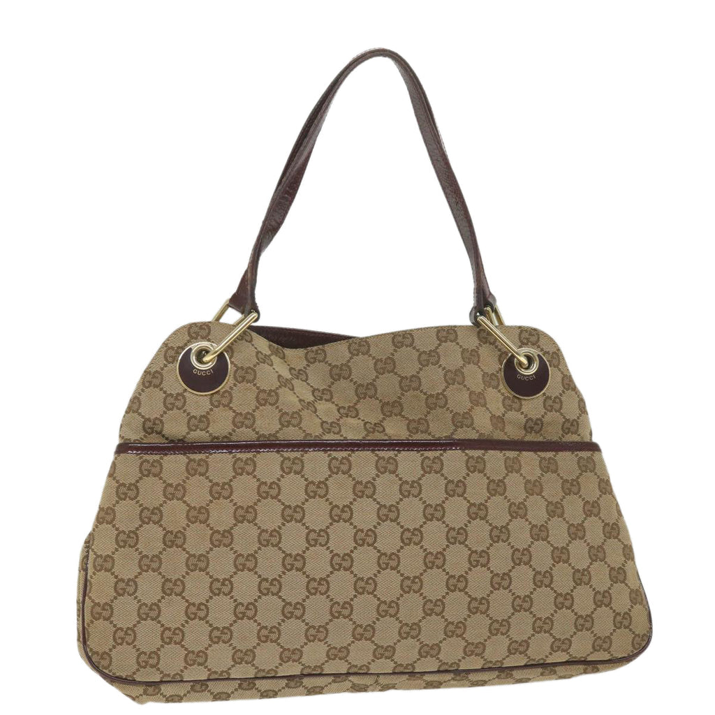 GUCCI GG Canvas Tote Bag Beige 121023 59071