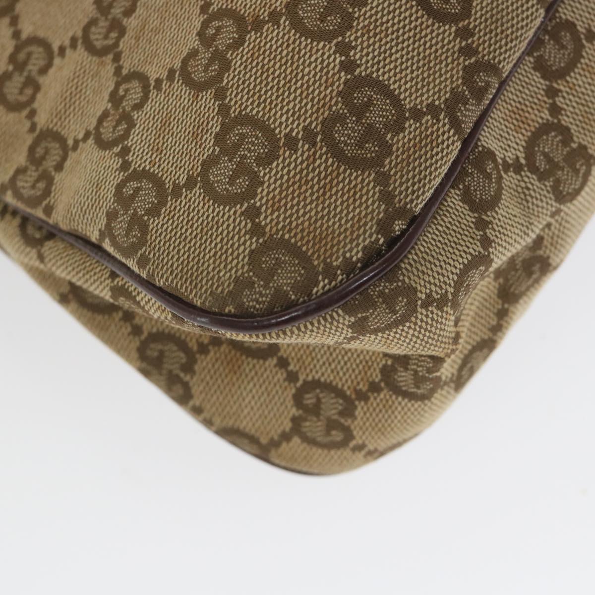GUCCI GG Canvas Tote Bag Beige 121023 59071