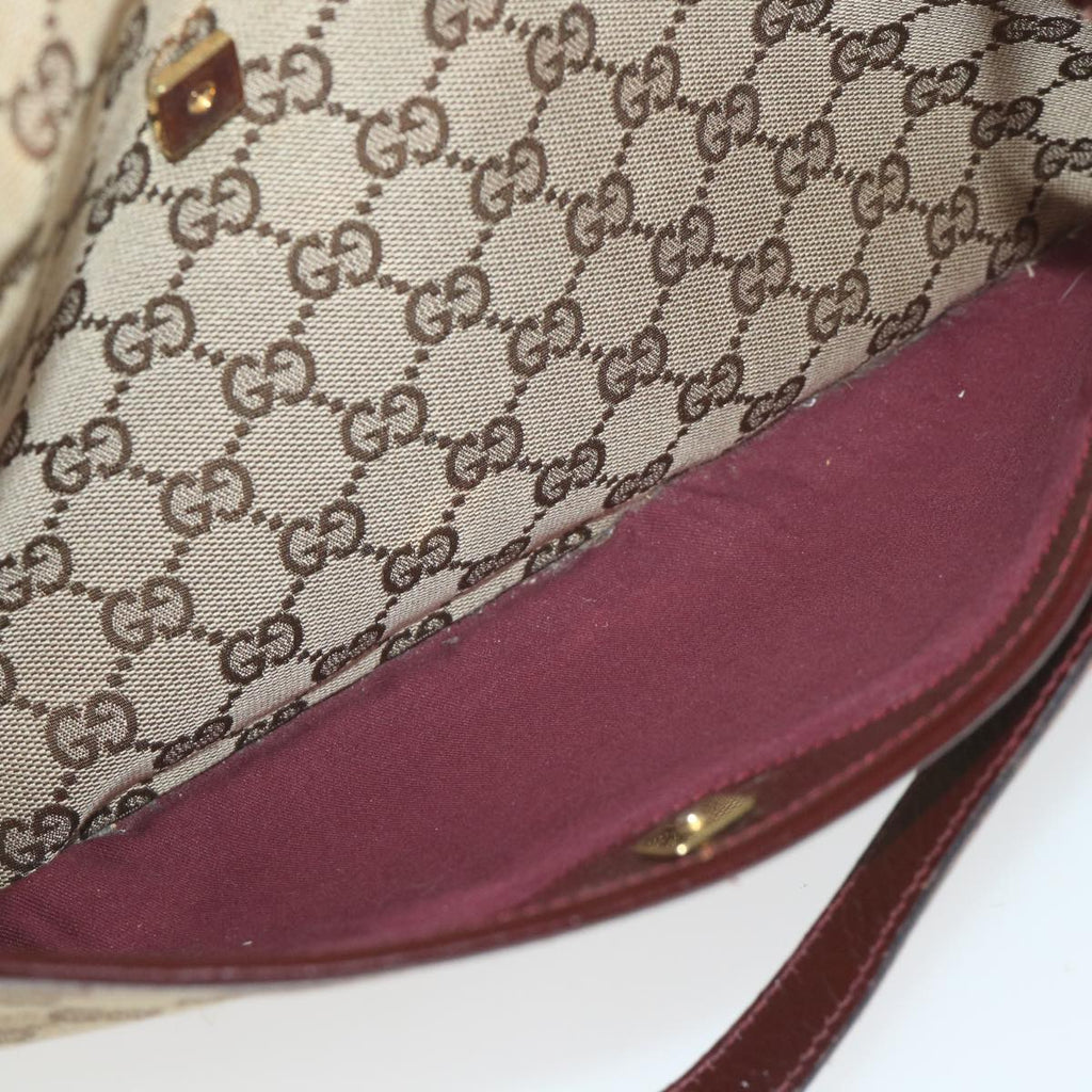 GUCCI GG Canvas Tote Bag Beige 121023 59071