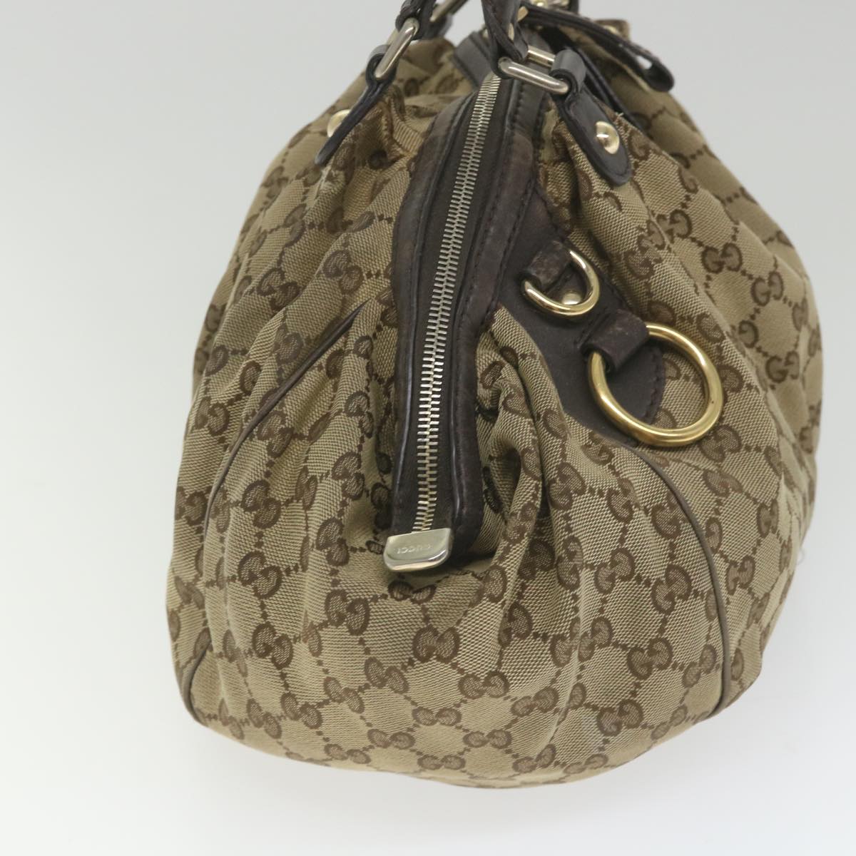 GUCCI GG Canvas Hand Bag Beige 223974 59072