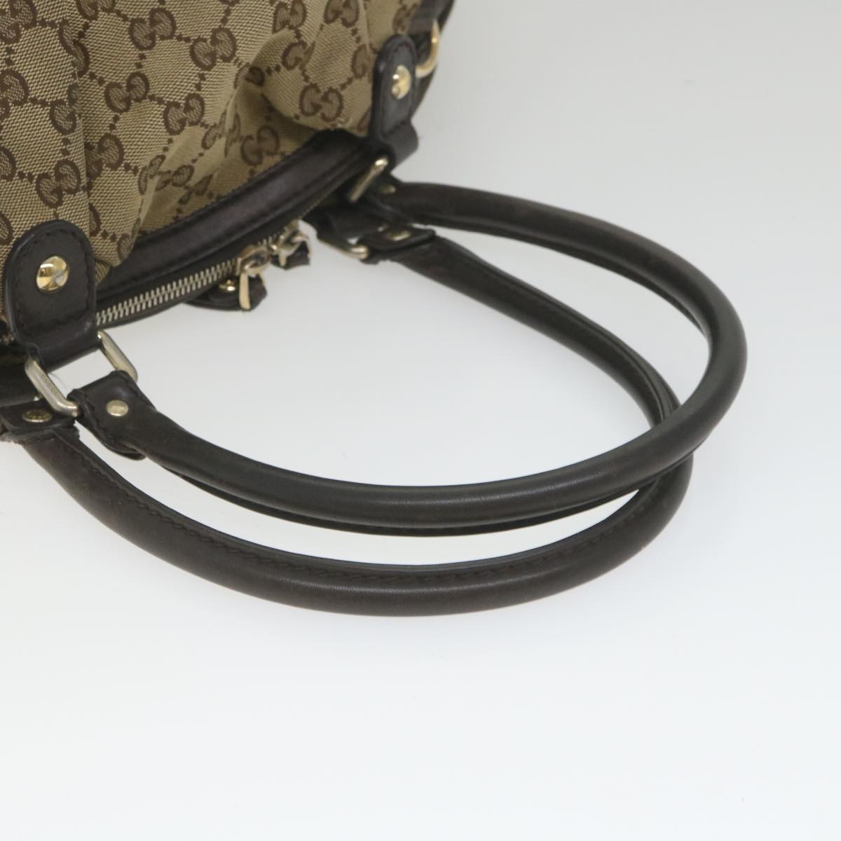 GUCCI GG Canvas Hand Bag Beige 223974 59072