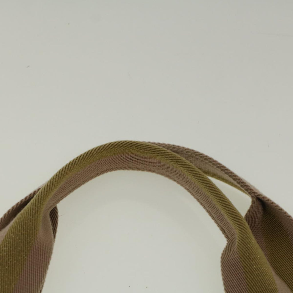 GUCCI GG Canvas Sherry Line Tote Bag Beige Gold pink 189669 59074