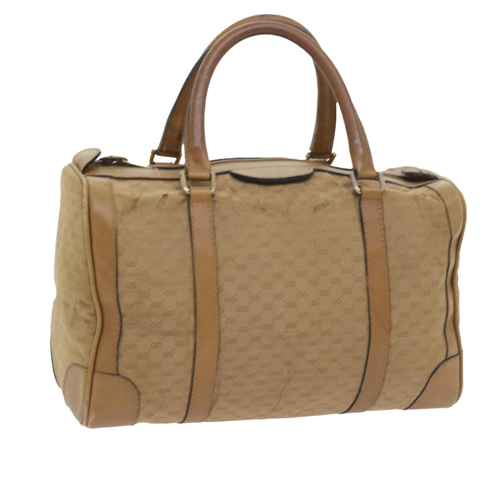 GUCCI Micro GG Canvas Hand Bag Beige 59084