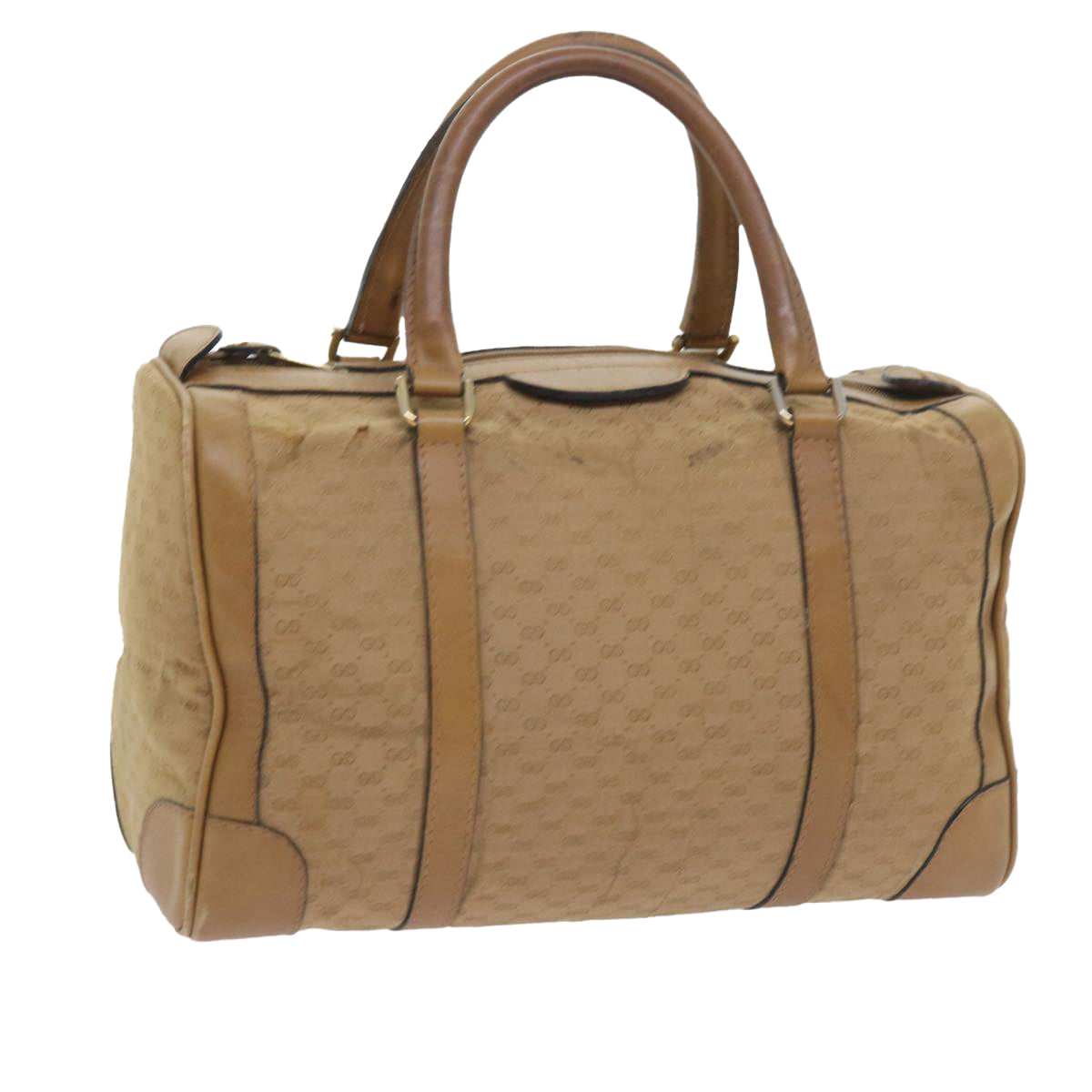 GUCCI Micro GG Canvas Hand Bag Beige 59084