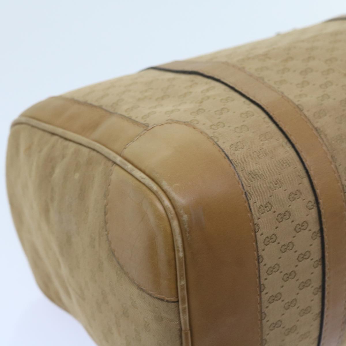 GUCCI Micro GG Canvas Hand Bag Beige 59084