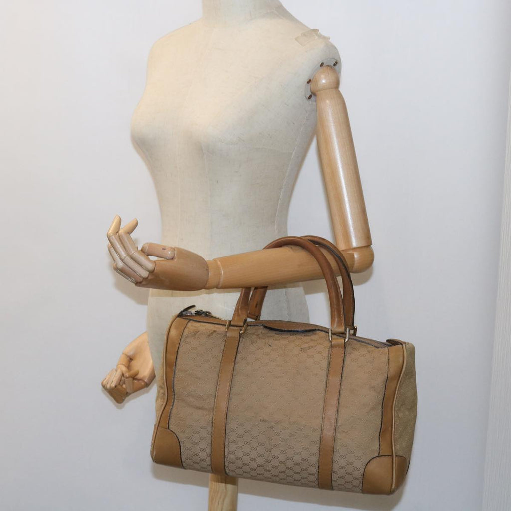 GUCCI Micro GG Canvas Hand Bag Beige 59084