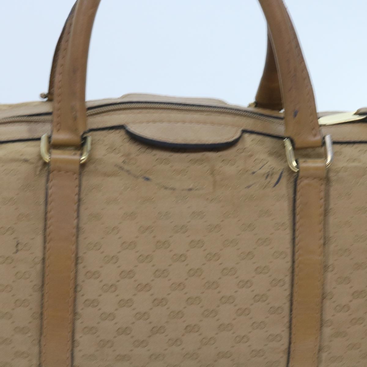 GUCCI Micro GG Canvas Hand Bag Beige 59084
