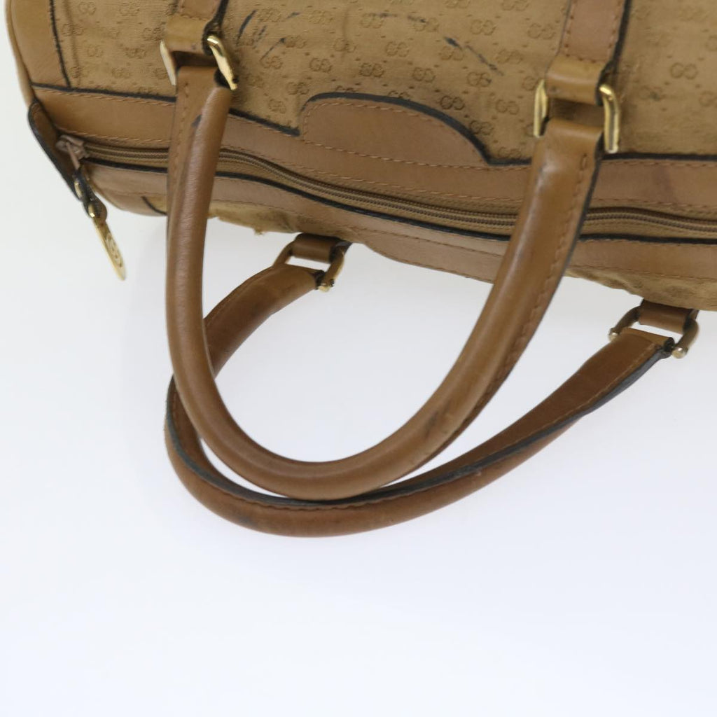GUCCI Micro GG Canvas Hand Bag Beige 59084